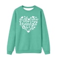 thumbnail image 4 of Trendfront Womens Grandma Graphic Sweatshirt Long Sleeve Crewneck Floral Heart Print Casual Loose Fit Pullover Top, 4 of 4