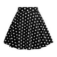 thumbnail image 4 of Kids Girls Polka Dot Print Vintage Children's Skirt Black Size 5-6T, 4 of 7