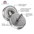 thumbnail image 5 of Magnetpro Pot Neodymium Magnets and Steel Plates with Screws, 12 Pack, 5 of 6