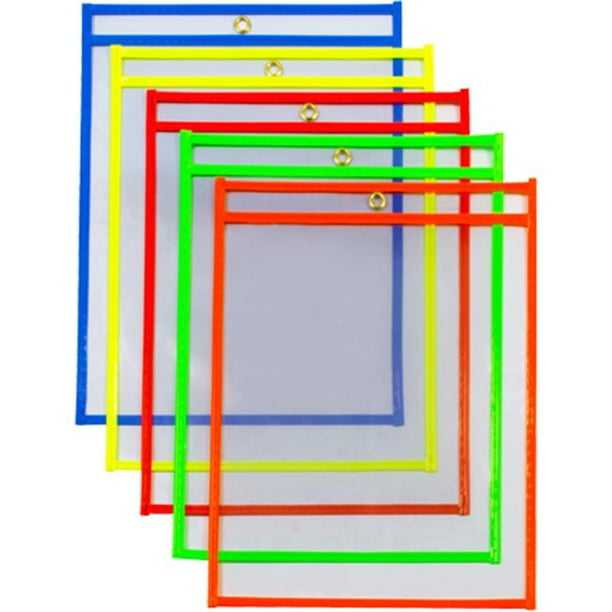 Box Partners JTH122 9 x 12 in. Neon Job Ticket Holders Assortment