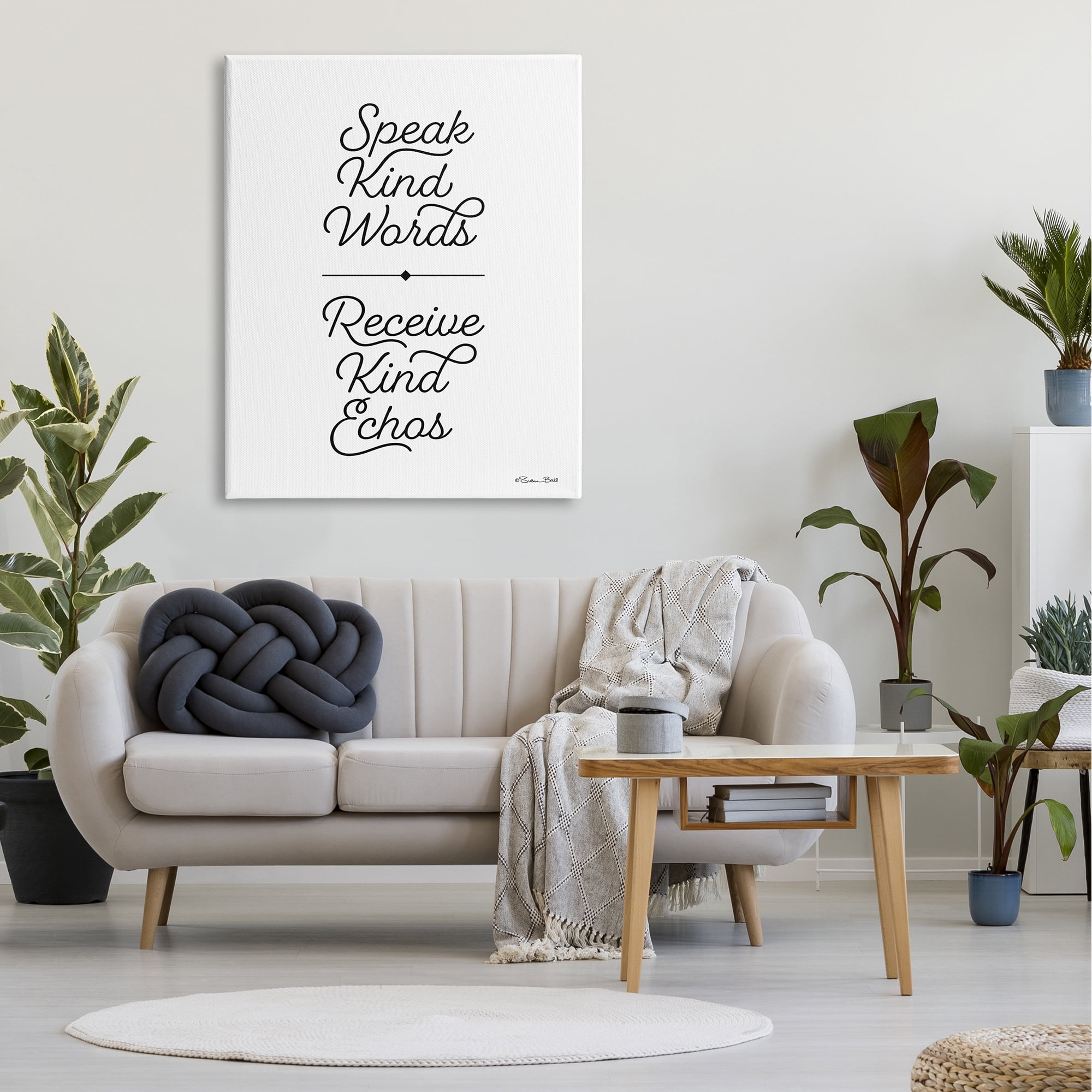 Stupell Industries Kind Words Receive Tender Echoes Reap Consequences Proverb,36 x 48, Design by Sn Ball