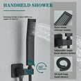 thumbnail image 2 of Shower Faucet Set Rainfall Bathtub Shower System with High Pressure Handheld Shower Head, Bathroom Wall Mixer Shower Set, 2 of 6