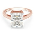 thumbnail image 3 of 1 3/4 ct. t.w 8X6MM Emerald Cut Lab Created Moissanite Diamond Solitaire Engagement Ring For Women In 14K Rose Gold Over Sterling Silver (G-H Color, VVS1 Clarity,1.75 Cttw)-6.5, 3 of 7