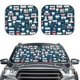thumbnail image 2 of Gaeub Dental Foldable Auto Sun Blocker Visor, Sunshade for Car Front Window, Keeps Your Vehicle Cool - Medium, 2 of 7
