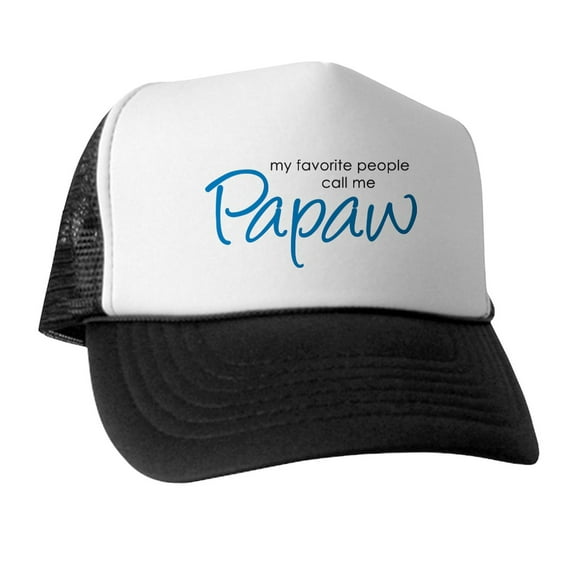 CafePress - Favorite People Call Me Papaw - Adjustable Unisex Printed Trucker Hat with Mesh Back