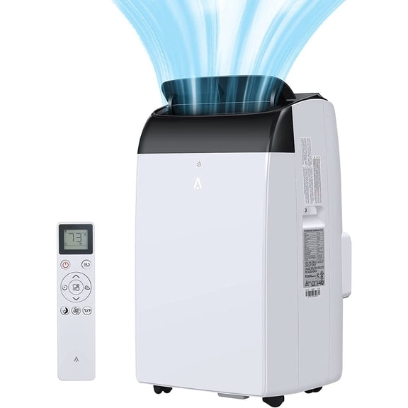 Portable Air Conditioner, 14,000 BTU Air Conditioners 3-IN-1 Quiet AC Unit with Remote Control, Built-in Dehumidifier, Fan, Sleep Mode, Cools Room up to 750 sq. ft, Window Exhaust Kit