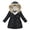 Black, variant on Girl Winter Coats Heavyweight Quilted Hooded Puffy Jacket Kids Fleece Lined Down Jackets Waterproof Thicken Snow Outwear 2t 3t 4t 5t 2-11 Years