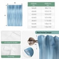 thumbnail image 6 of Blue Balloon Curtains 63 Inch Length for Living Room/Bedroom, Modern Abstract Art Ombre Striped Rod Pocket Privacy Door Curtains Decorative Tie Up Shade for Window 52"x63", 6 of 8