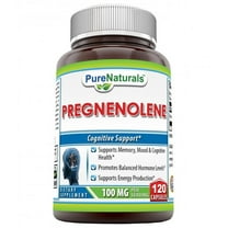 Pure Naturals Pregnenolone Dietary Supplement 100 Mg 120 Capsules (Non-GMO)