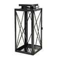 thumbnail image 4 of Elwick 14" Modern Stainless Steel Lantern, Black, 4 of 8