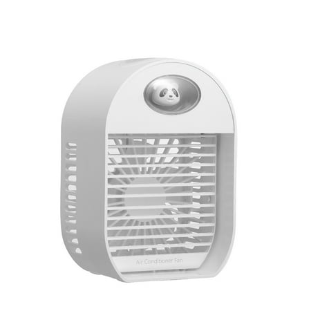 

Mini Air Conditioner Fan Portable AC Fan with 3 Wind Speed Rechargeable Air Conditioner Fan with 7 LED Night Lights for Foom