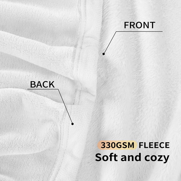 Buy Luxury Fleece Blanket by Shilucheng Super Soft and Warm Fuzzy Plush  Lightweight Throw Couch Bed Blankets Mini Size 43 x 60 - White Online at  Low Prices in India 