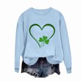 thumbnail image 5 of NuoCaiYun Sweatshirts Women's St. Patrick's Day Printed Long Sleeved Round Neck Fashionable Casual Hooded Sweatshirt Tops, 5 of 6