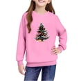 thumbnail image 4 of Lorytime Kids Sweatshirts with a Hoodie Boys Girls Christmas Tree Sweatshirt Long Sleeve Pullover Drop Shoulder Tops, 4 of 4