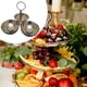 thumbnail image 5 of Cuencos decorativos en racimo, 3 en 1, cuencos de acero inoxidable para aperitivos, decorativos y conectados Mango de anillos, 5 of 7