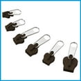 thumbnail image 4 of As Seen on TV Zipper Removable Reusable Easy to Install Fix Any Zip Plastic Set of 6 Brown, 4 of 5