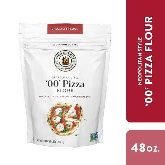 King Arthur Baking Company Non-GMO Project Verified Neapolitan Style 00 Pizza Flour, 3 lb Bag