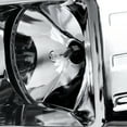 thumbnail image 3 of Spec-D Tuning LED Light Bar Chrome Housing Clear Lens Projector Headlights + Glossy Black Vertical Grille Pair Compatible with 2007-2014 Chevrolet Silverado Left + Right Pair Headlamps Assembly, 3 of 7
