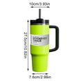 thumbnail image 2 of Stanley Quencher H2.0 Vaso de agua Flowstate aislado al vacío, el vaso mantiene el frío y el hielo durante horas para agua, té helado o café 40oz, 2 of 5
