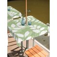 thumbnail image 2 of Outdoor Tablecloth with Umbrella Hole for Patio/Picnic/Party/Camping, Olive Green Leaves Waterproof Table Cloth Square Cover Washable, Farmhouse Botanical Branch Vintage Boho (60"x 60"), 2 of 9
