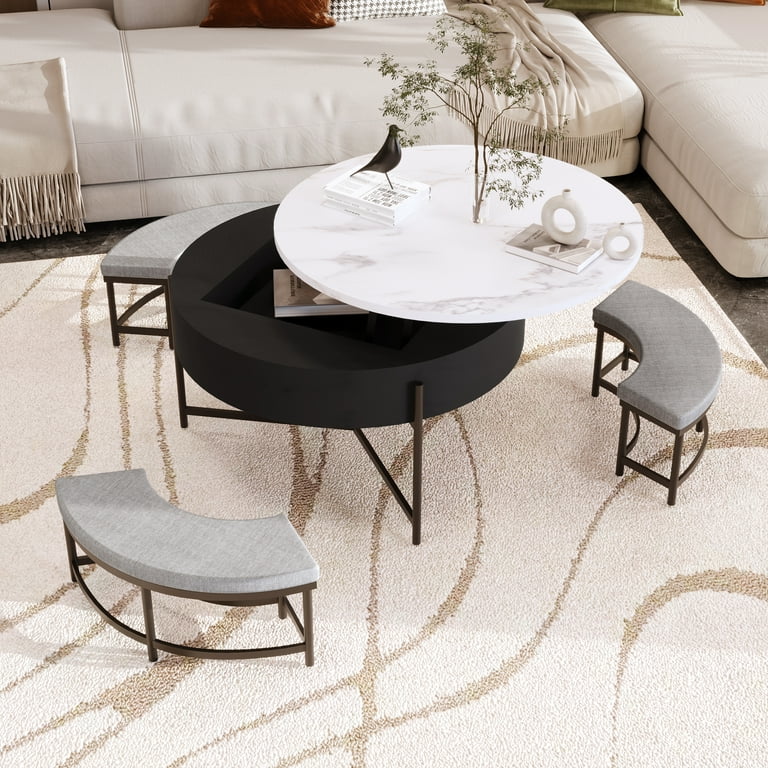 Coffee Table Sofa Table With Stools Underneath Harper Bright