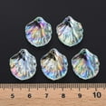 thumbnail image 5 of 500gs Transparent Acrylic Pendants AB color Leaf Pale Turquoise 19.5x17x4.5mm Hole: 1.4mm about 1720pcs/500g, 5 of 7