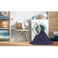thumbnail image 2 of Ahgly Tapis Rond Lavable en Machine Intérieur Transitionnel Violet Pervenche Profond, 4 Pieds Rond, 2 of 7