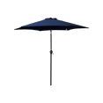 thumbnail image 5 of 9FT, Patio Hanging Umbrella ,Outdoor Market Umbrella with 1.49'' diameter steel pole and 6 steel ribs ,crank handle,sunshade, for Garden, Lawn, backyard and Deck,Navy Blue, 5 of 6