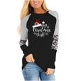 thumbnail image 2 of Puntoco Moda Mujer Cuello Redondo Manga Larga Estampado Casual Camiseta Blusa Puntoco Puntoco-2031, 2 of 5