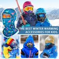 thumbnail image 7 of Kids Winter Thermal Balaclava Face Mask 2-Pack, Windproof Warm Ski Mask Skiing Cycling Full Face Cover Under Helmet Hat with Neck Warmer, for 4-12 Years Boys Girls Children Winter Outdoor Sports, 7 of 7