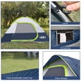 thumbnail image 4 of Carpa de Camping impermeable y a prueba de viento para 4 personas con cubierta para lluvia, 4 of 8