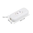 thumbnail image 2 of Uxcell AC 250V 6A On-Off Inline Cord Switch White for Desk Lamp 4 Pack, 2 of 5