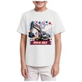 thumbnail image 4 of VUHXZWAF Boys Shirts Summer Tops Crewneck Short Sleeve Graphic Tees Casual Kids Clothes Size 5-6 Years, 4 of 4