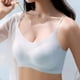 thumbnail image 3 of Ropa interior ultrafina de seda de hielo sin costuras para mujer, sección delgada, transpirable, con tirantes, hermoso chaleco en la espalda, pecho grande, sujetador acolchado para dormir pequeño, 3 of 5