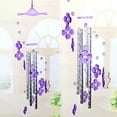 thumbnail image 4 of Memorial Wind Chime - Purple, 78cm, Metal Tubes, Tuned Melody - Sympathy Gift for Garden/Patio - 1pc, 4 of 5