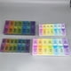 thumbnail image 5 of Fabricante de pastilleros, caja de almacenamiento grande y pequeña de doble fila para 14 personas con Braille, pastillero semanal, productos de pastillero de plástico, 5 of 5