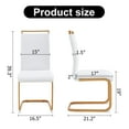 thumbnail image 3 of Sumdeal Modern Dining Chairs Set of 4,Modern Dining Chairs with C-Shape Metal frame leg with High Density Sponge Leather,Dining Chairs for Dining Room,Kitchen,Living Room, 3 of 7