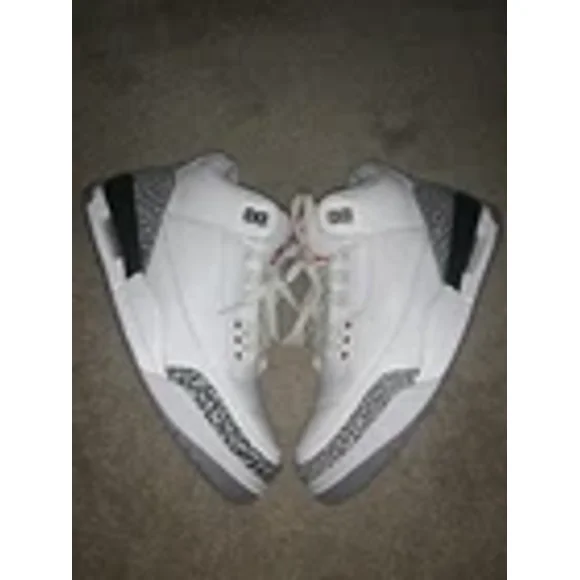Nike Air Jordan 3 Retro White Cement 2011 Size 9 136064-105 Kobe Off White Yeezy
