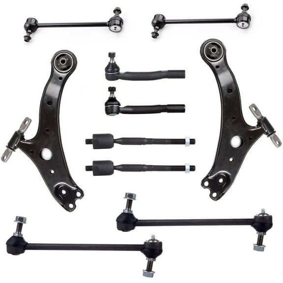 ECCPP 10pcs Lower Control Arm Inner Outer Tie Rod End Sway Bar Link fit for 2004-2006 For Lexus ES330 2004-2006 For Toyota Camry 2004-2008 For Toyota Solara