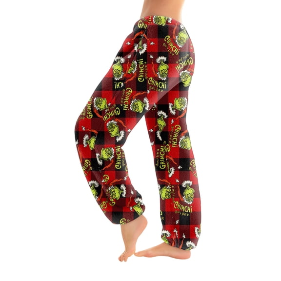 Women's Trousers With Cuffs Christmas Print Casual Pants And Pajamas