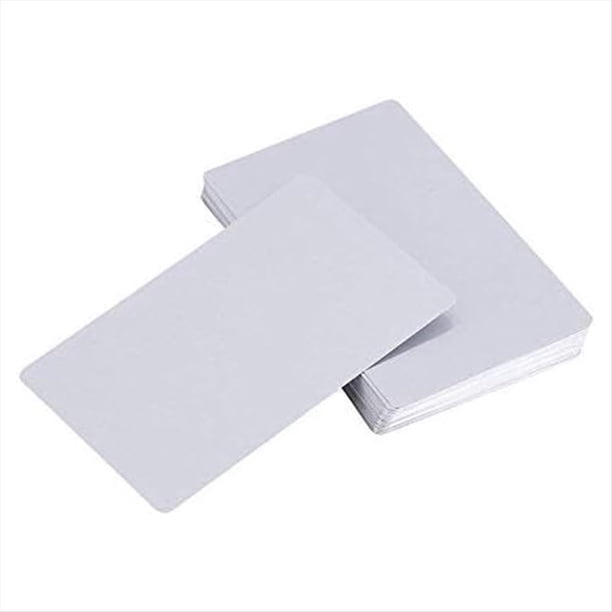 100 Unidades de Tarjeta de PresentacióN de Metal con SublimacióN en , Tarjeta de PresentacióN de Metal con Grueso, ImpresióN de Tarjetas de Visita en (Plata)