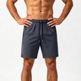 thumbnail image 4 of EOYWHK Beach Shorts with Pockets Elastic Waist Mens Casual Shorts Soft Lightweight Breathable for Basketball Running Gym Active Wear Dark Gray, Size XL, 4 of 6
