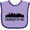 Lavender and Purple, variant on Inktastic Charlotte North Carolina Skyline Nc City Boys or Girls Baby Bib