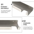 thumbnail image 3 of Raindrops Multipurpose Storage Rack, Bakers Rack - Silver, 3 of 6