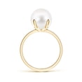 thumbnail image 2 of ANGARA Classic Solitaire Freshwater Cultured Pearl Ring in 14K Yellow Gold for Women | June Birthstone, Birthday, Anniversary, Jewelry Gift for Women | Pearl Ring, 2 of 5