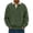 #03 Army Green, variant on Men's Casual Long Sleeve Polo Shirts Trendy Fall Ribbed Button Lapel Solid Color Plain T Shirt Basic Lightweight Golf Tops, Khaki XXL