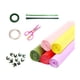 thumbnail image 2 of Kits de bricolaje de flores de papel crepé de 5 colores, 20 piezas de alambre de hierro floral verde para bebé Estilo A, 2 of 9