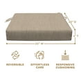 thumbnail image 2 of Textured Solid Birch Tan Premium Dining Seat Cushion (2-Pack), 2 of 8