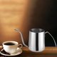 thumbnail image 4 of Cafetera de acero inoxidable de grado alimenticio con cuello de cisne, larga y estrecha 350ml de plata, 4 of 9