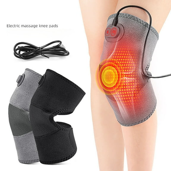 USB Charging Heated Knee Pads with Vibratory Massage and Thermal for Comfort and Recovery
